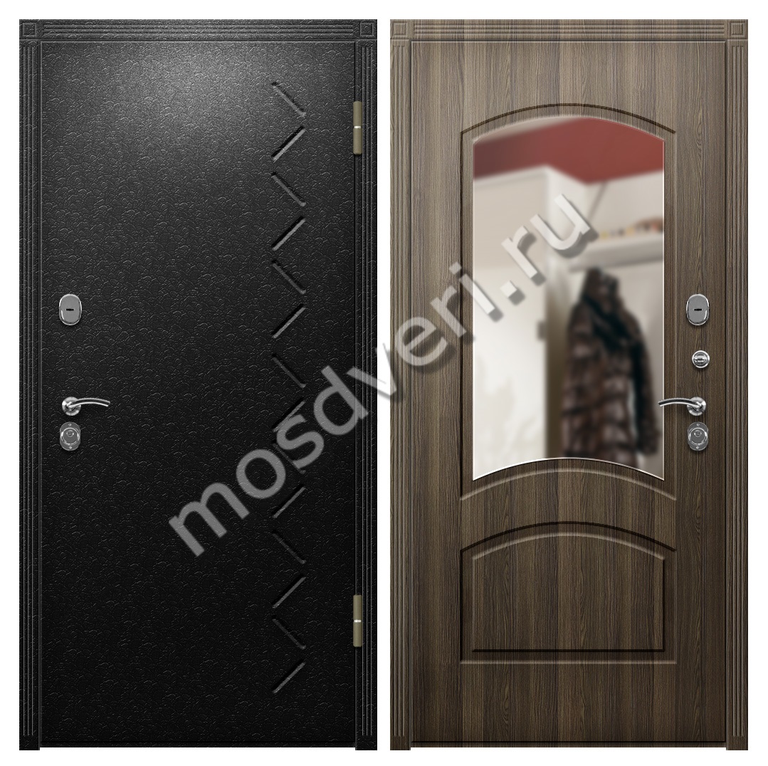 Дверь в квартиру Крокодил с коричневым МДФ - купить от производителя Мосдвери Дверь в квартиру Крокодил с коричневым МДФ