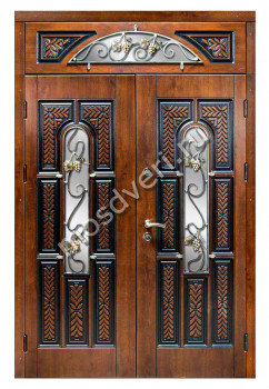 Двухстворчатая входная дверь в квартиру DDV-26 - купить от производителя Мосдвери Двухстворчатая входная дверь в квартиру DDV-26